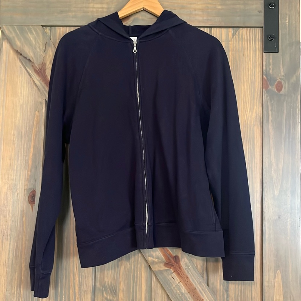 Sonoma Women’s Navy Zip Up Sweatshirt Size XL